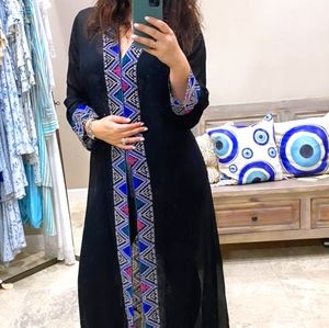 Long kaftan tunic fully back embroidery